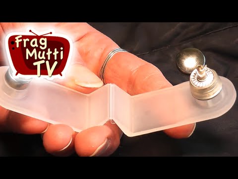 Druckknöpfe anbringen - Anleitung (Jackentaschen) | Frag Mutti TV